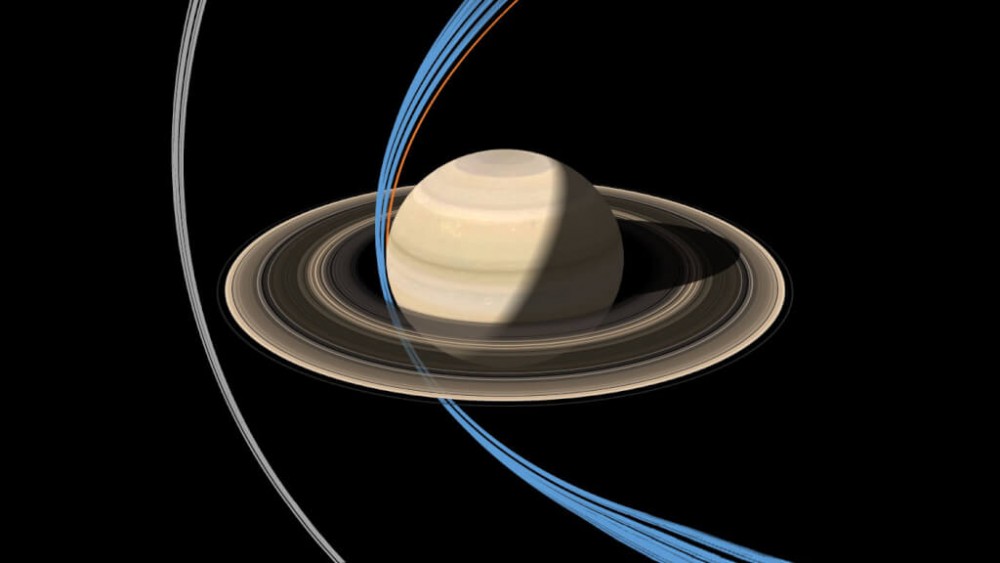 Sonda Cassini po raz pierwszy przeleciała blisko pierścieni.jpg