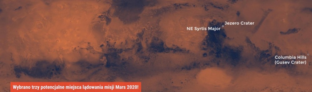 Wybrano trzy potencjalne miejsca lądowania misji Mars 2020.jpg