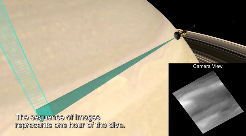 Nowy film przedstawiający pierwszy przelot sondy Cassini między pierścieniami a Saturnem2.jpg