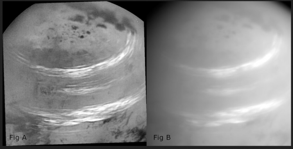 Pasma metanowych chmur w atmosferze Tytana.jpg