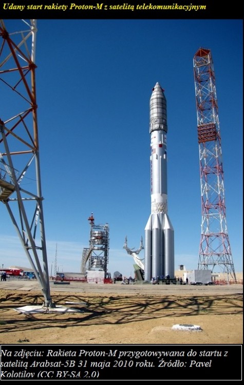 Udany start rakiety Proton-M z satelitą telekomunikacyjnym.jpg