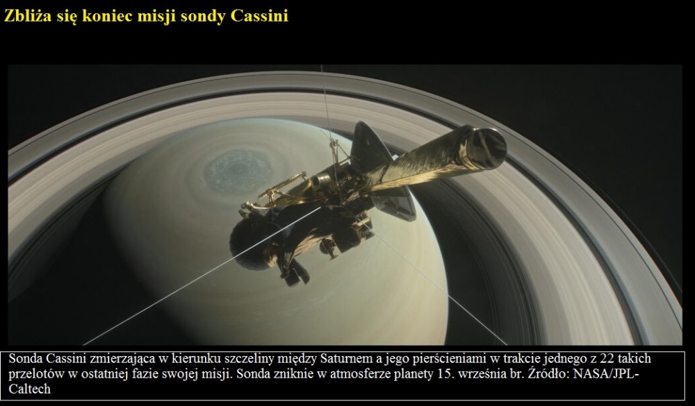 Zbliża się koniec misji sondy Cassini.jpg