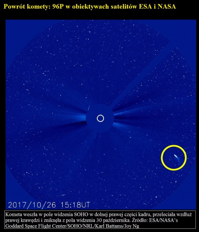 Powrót komety 96P w obiektywach satelitów ESA i NASA.jpg