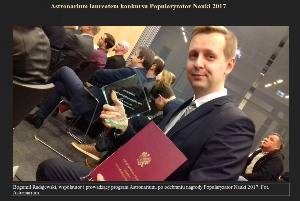 Astronarium laureatem konkursu Popularyzator Nauki 2017.jpg