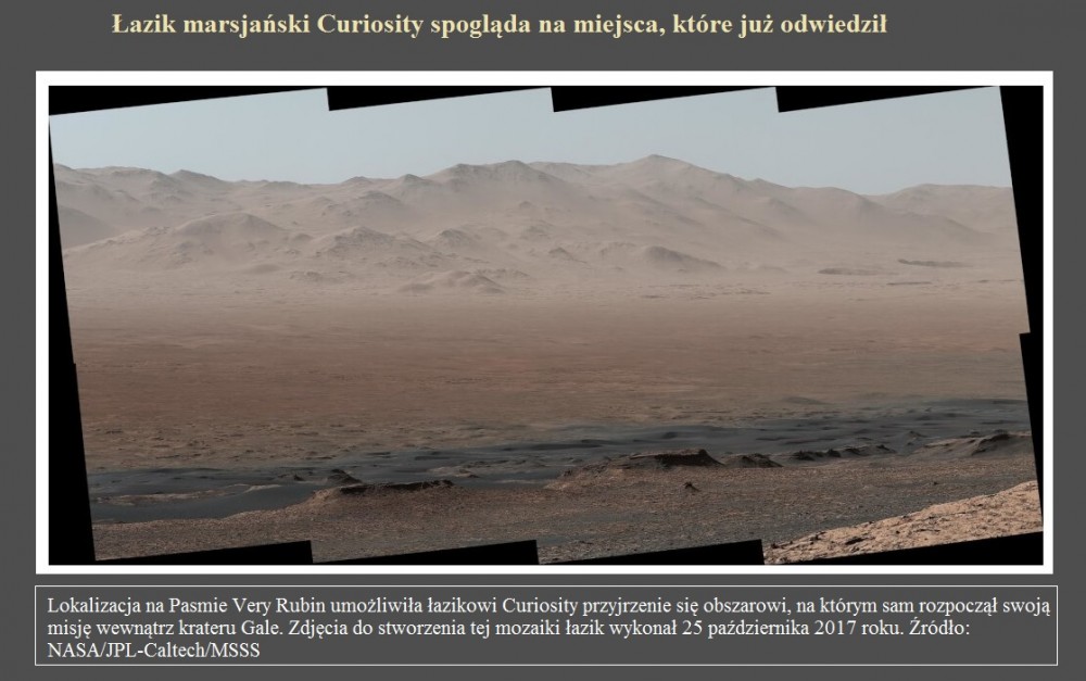 Łazik marsjański Curiosity spogląda na miejsca, które już odwiedził.jpg