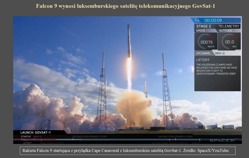 Falcon 9 wynosi luksemburskiego satelitę telekomunikacyjnego GovSat-1.jpg