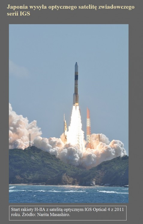 Japonia wysyła optycznego satelitę zwiadowczego serii IGS.jpg