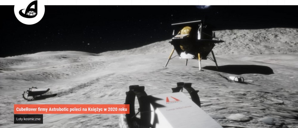 CubeRover firmy Astrobotic poleci na Księżyc w 2020 roku.jpg