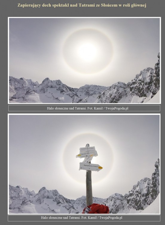 Zapierający dech spektakl nad Tatrami ze Słońcem w roli głównej.jpg