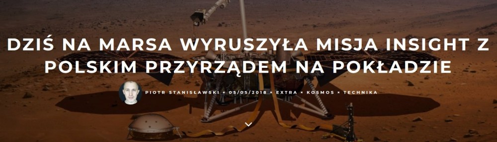 Dziś na Marsa wyruszyła misja InSight z polskim przyrządem na pokładzie.jpg