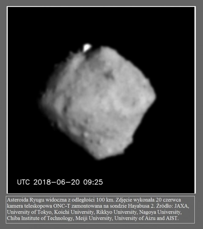 Hayabusa 2 dostarcza pierwszych dokładnych zdjęć asteroidy Ryugu2.jpg