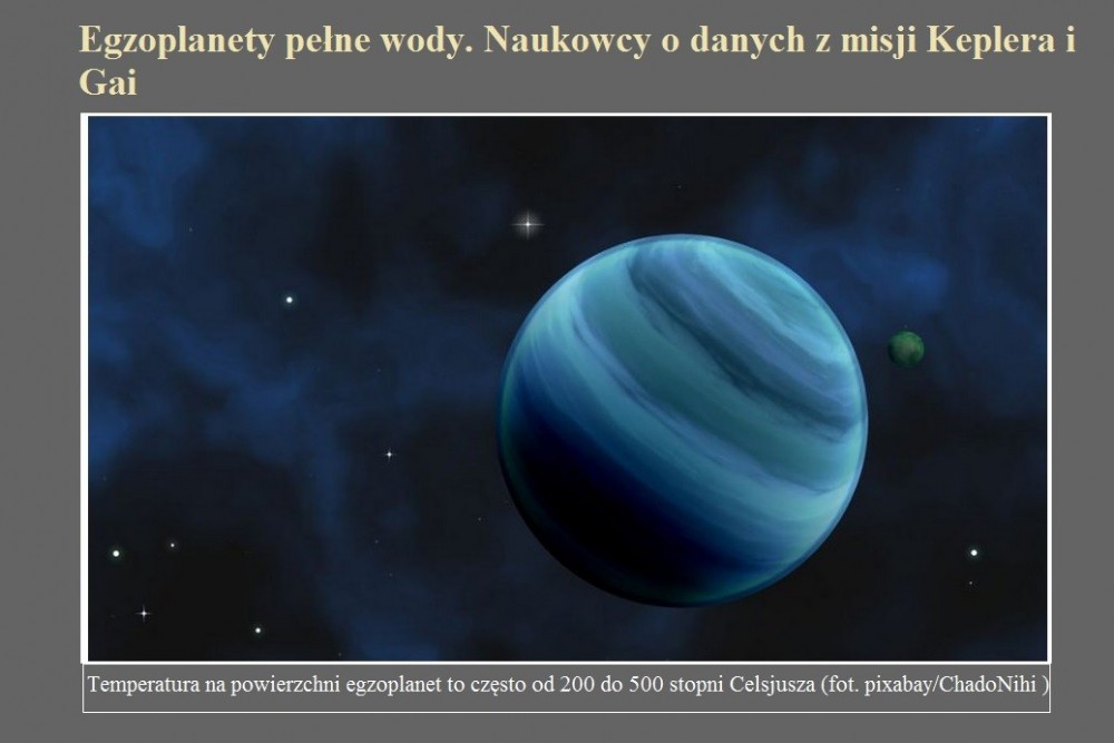 Egzoplanety pełne wody. Naukowcy o danych z misji Keplera i Gai.jpg