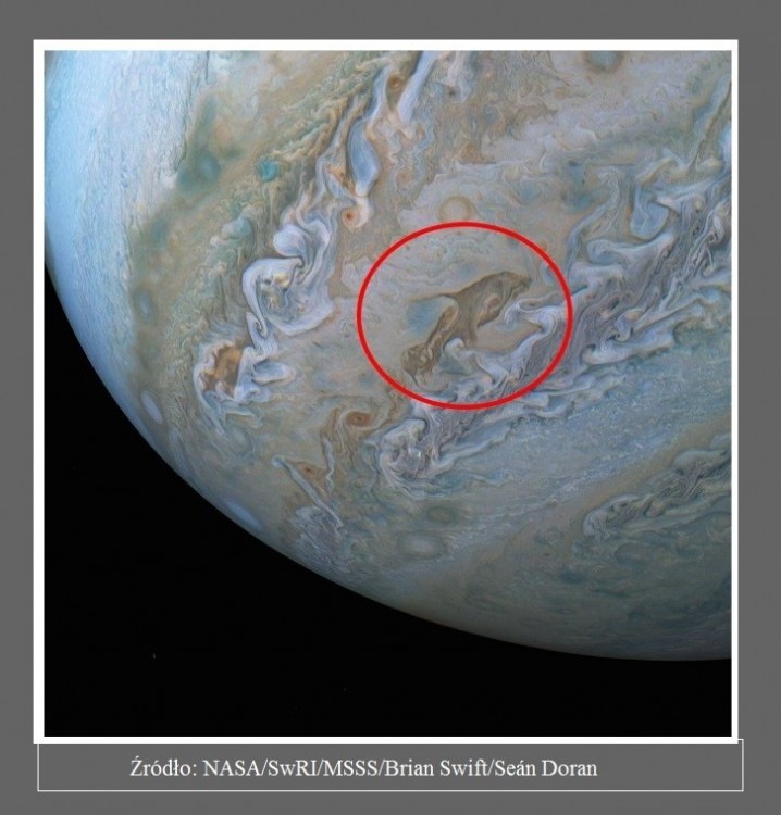 Sonda Juno uchwyciła kosmicznego delfina w chmurach Jowisza2.jpg