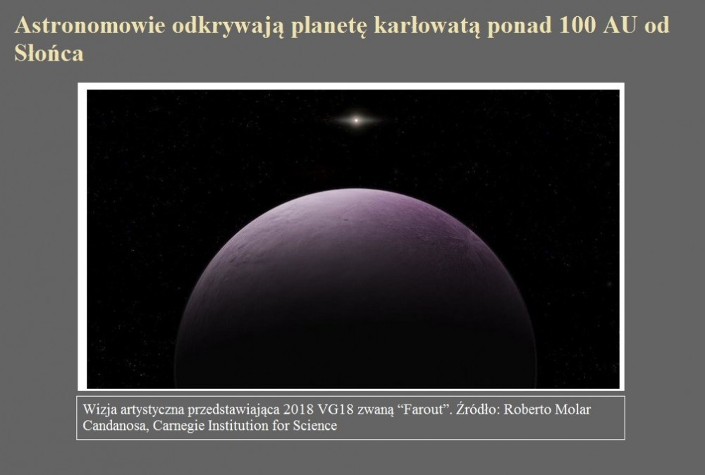 Astronomowie odkrywają planetę karłowatą ponad 100 AU od Słońca.jpg