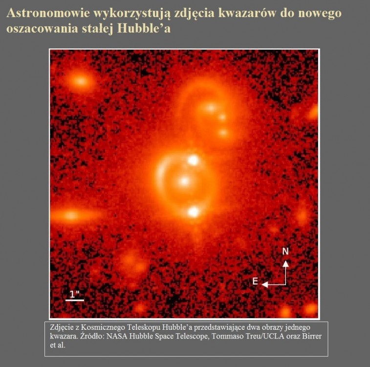 Astronomowie wykorzystują zdjęcia kwazarów do nowego oszacowania stałej Hubble?a.jpg