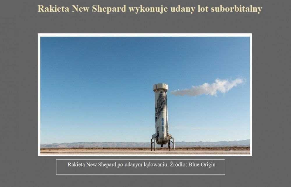 Rakieta New Shepard wykonuje udany lot suborbitalny.jpg