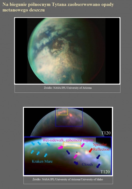 Na biegunie północnym Tytana zaobserwowano opady metanowego deszczu.jpg