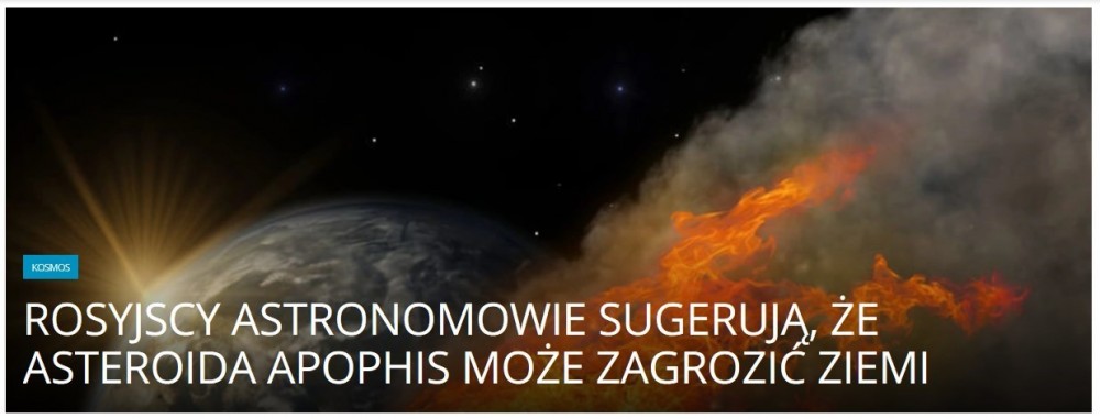 Rosyjscy astronomowie sugerują, że asteroida Apophis może zagrozić Ziemi .jpg