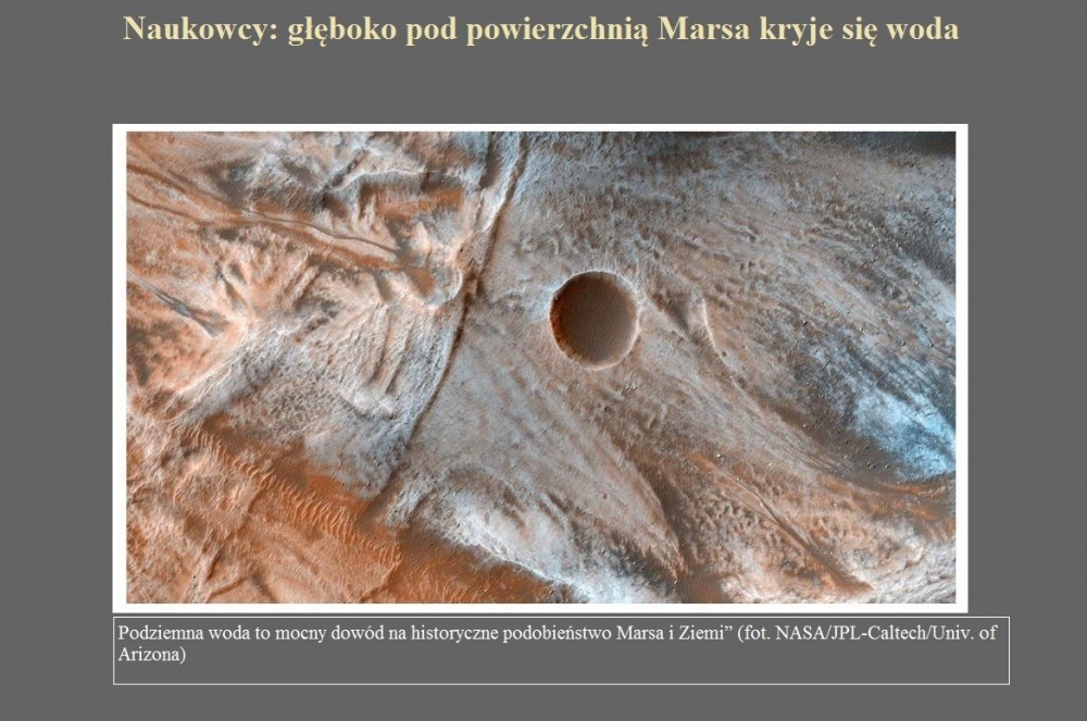 Naukowcy głęboko pod powierzchnią Marsa kryje się woda.jpg