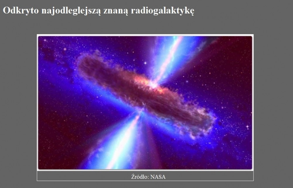 Odkryto najodleglejszą znaną radiogalaktykę.jpg