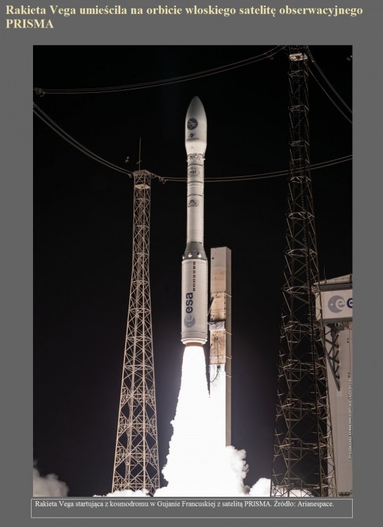 Rakieta Vega umieściła na orbicie włoskiego satelitę obserwacyjnego PRISMA.jpg