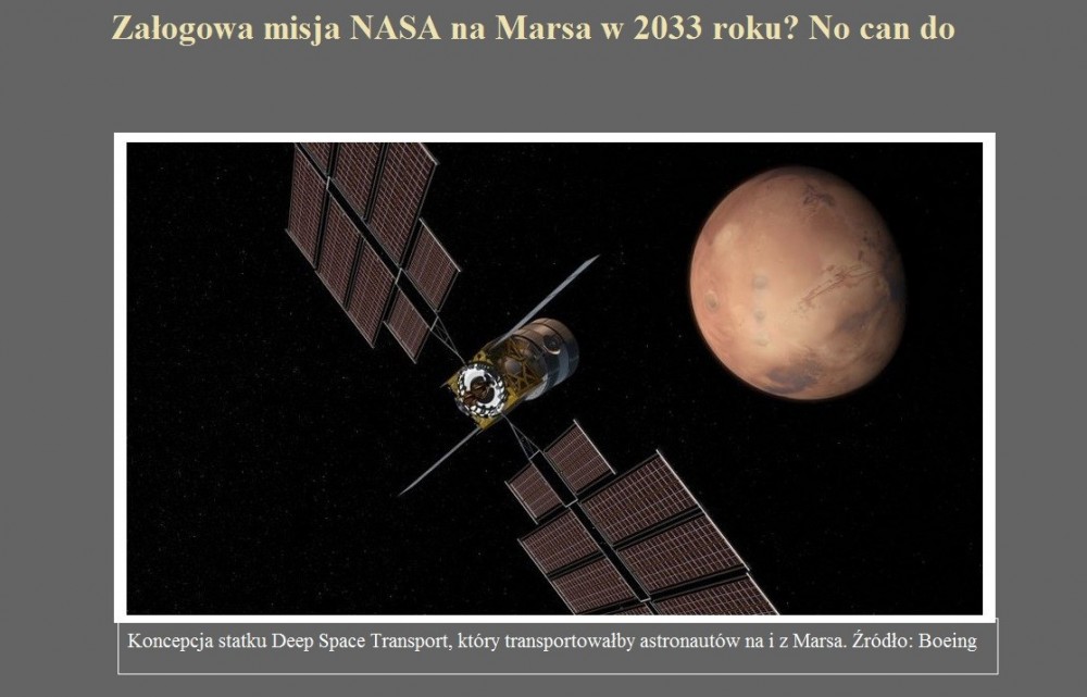 Załogowa misja NASA na Marsa w 2033 roku No can do.jpg