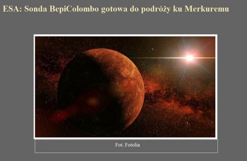 ESA Sonda BepiColombo gotowa do podróży ku Merkuremu.jpg