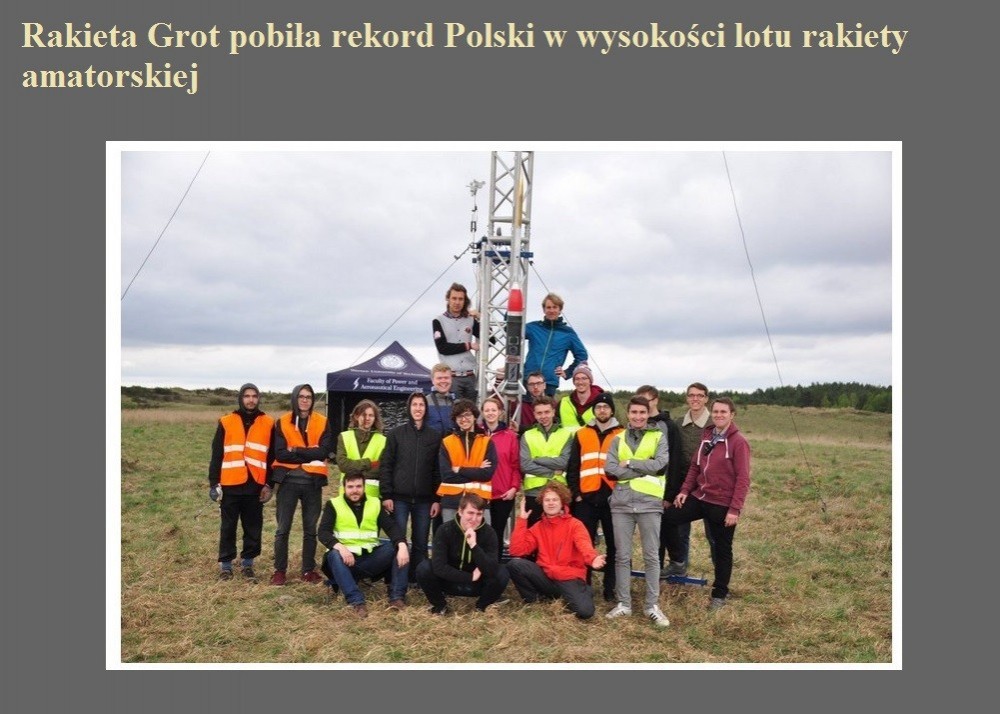 Rakieta Grot pobiła rekord Polski w wysokości lotu rakiety amatorskiej.jpg