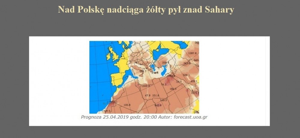 Nad Polskę nadciąga żółty pył znad Sahary.jpg