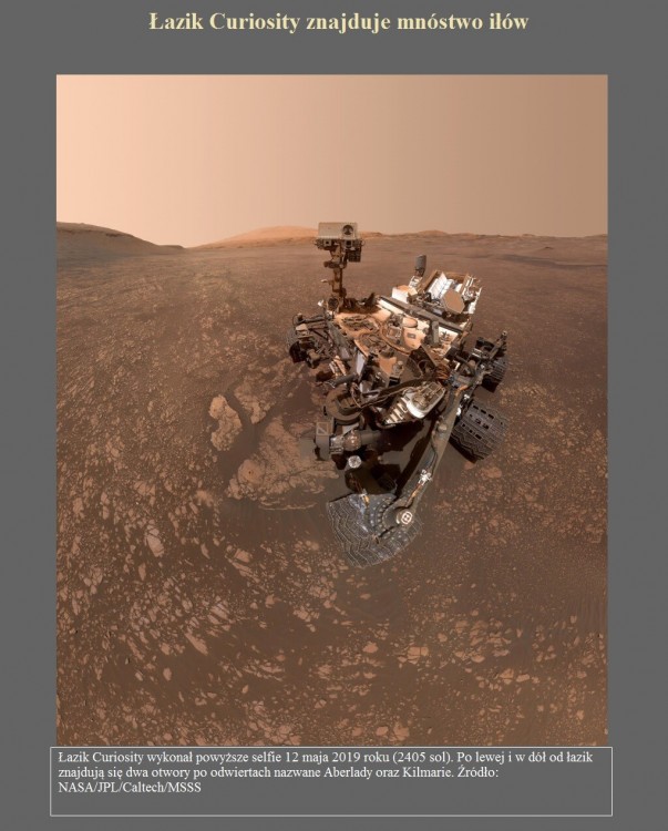 Łazik Curiosity znajduje mnóstwo iłów.jpg