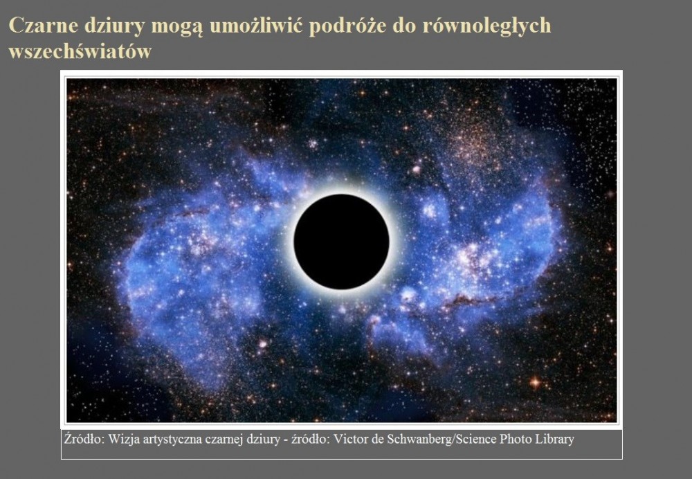 Czarne dziury mogą umożliwić podróże do równoległych wszechświatów.jpg