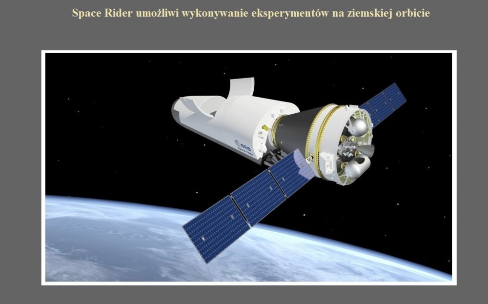 Space Rider umożliwi wykonywanie eksperymentów na ziemskiej orbicie.jpg