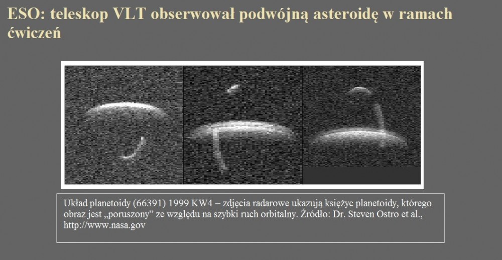 ESO teleskop VLT obserwował podwójną asteroidę w ramach ćwiczeń.jpg