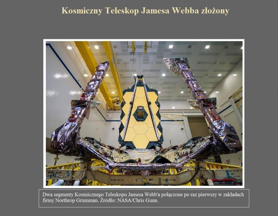 Kosmiczny Teleskop Jamesa Webba złożony.jpg