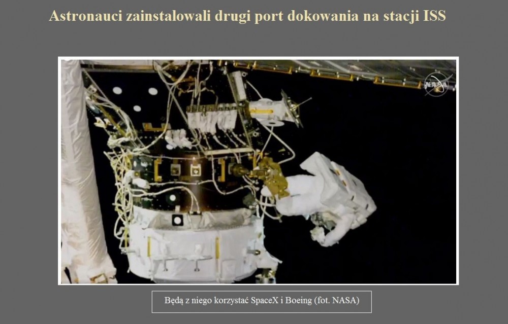 Astronauci zainstalowali drugi port dokowania na stacji ISS.jpg