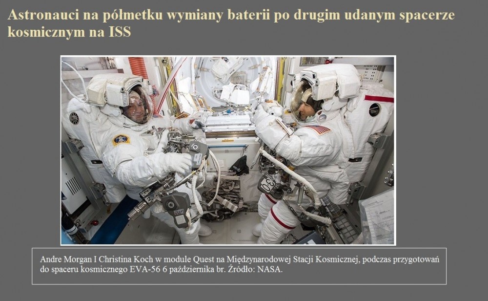 Astronauci na półmetku wymiany baterii po drugim udanym spacerze kosmicznym na ISS.jpg