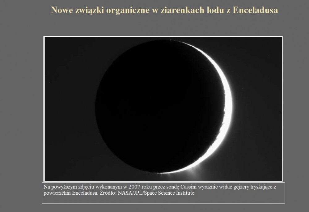 Nowe związki organiczne w ziarenkach lodu z Enceladusa.jpg