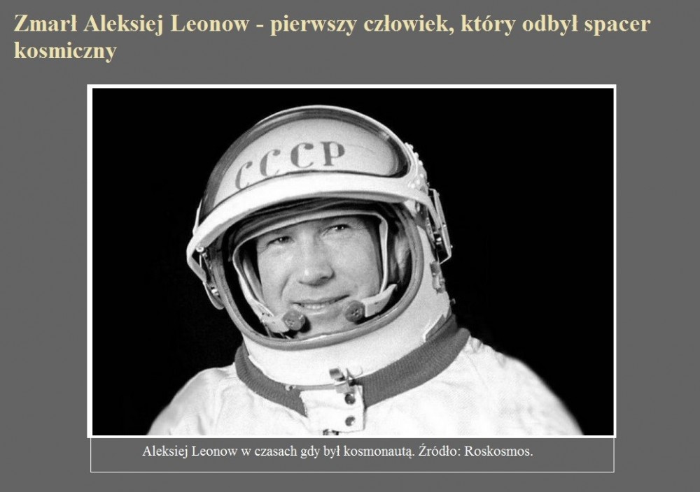 Zmarł Aleksiej Leonow - pierwszy człowiek, który odbył spacer kosmiczny.jpg
