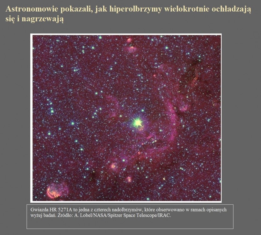 Astronomowie pokazali, jak hiperolbrzymy wielokrotnie ochładzają się i nagrzewają.jpg