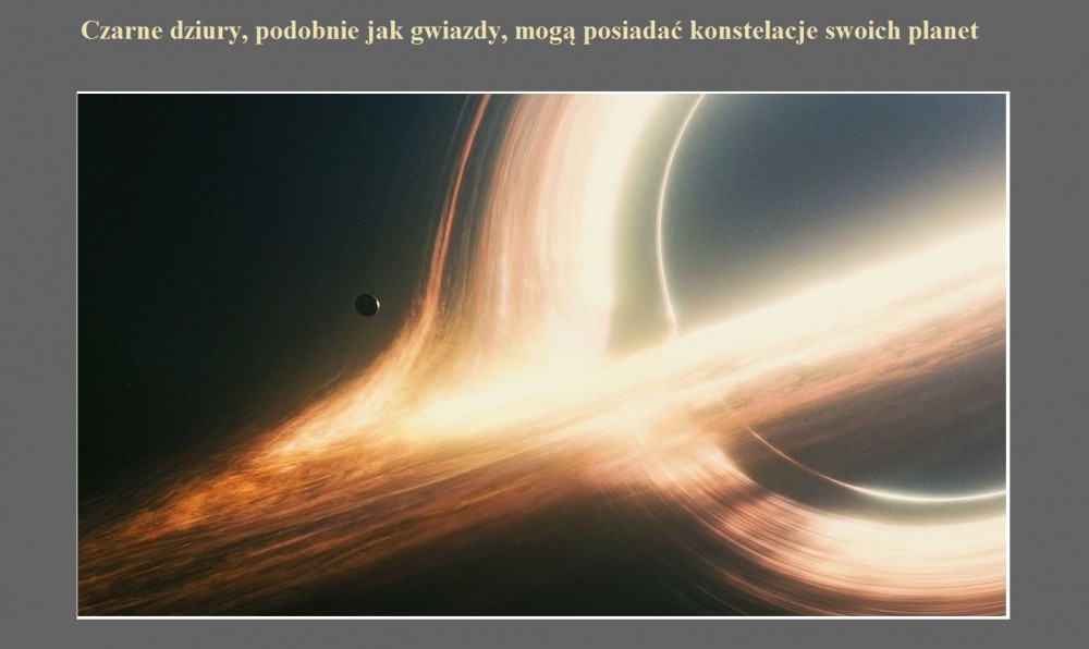 Czarne dziury, podobnie jak gwiazdy, mogą posiadać konstelacje swoich planet.jpg
