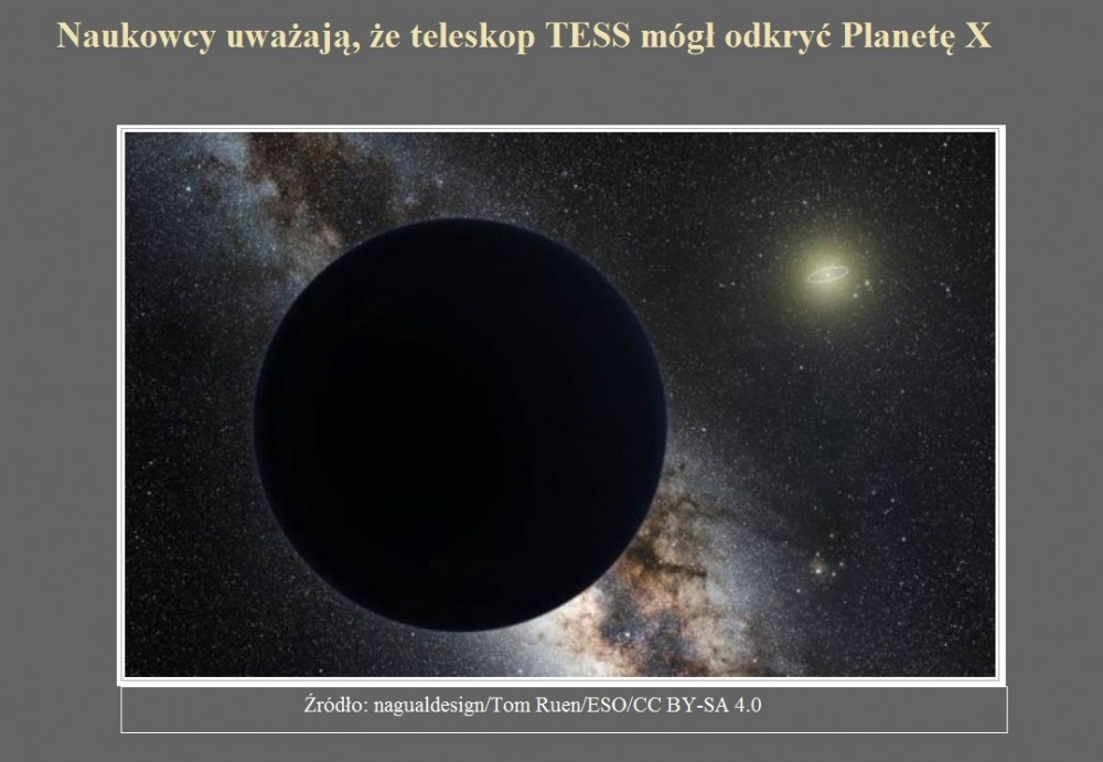 Naukowcy uważają, że teleskop TESS mógł odkryć Planetę X.jpg