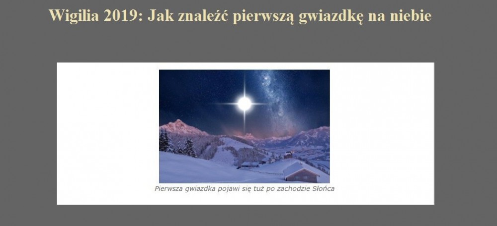 Wigilia 2019 Jak znaleźć pierwszą gwiazdkę na niebie.jpg