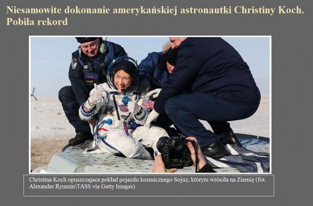 Niesamowite dokonanie amerykańskiej astronautki Christiny Koch. Pobiła rekord.jpg