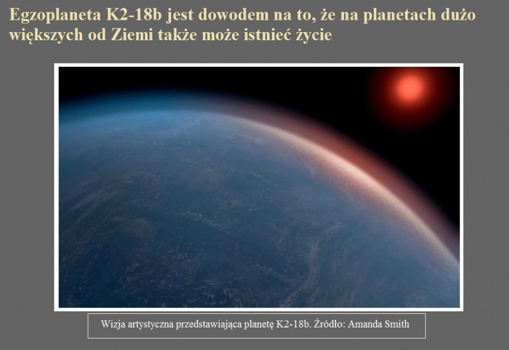 Egzoplaneta K2-18b jest dowodem na to, że na planetach dużo większych od Ziemi także może istnieć życie.jpg