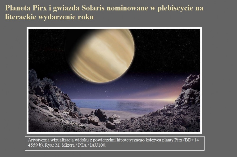 Planeta Pirx i gwiazda Solaris nominowane w plebiscycie na literackie wydarzenie roku.jpg