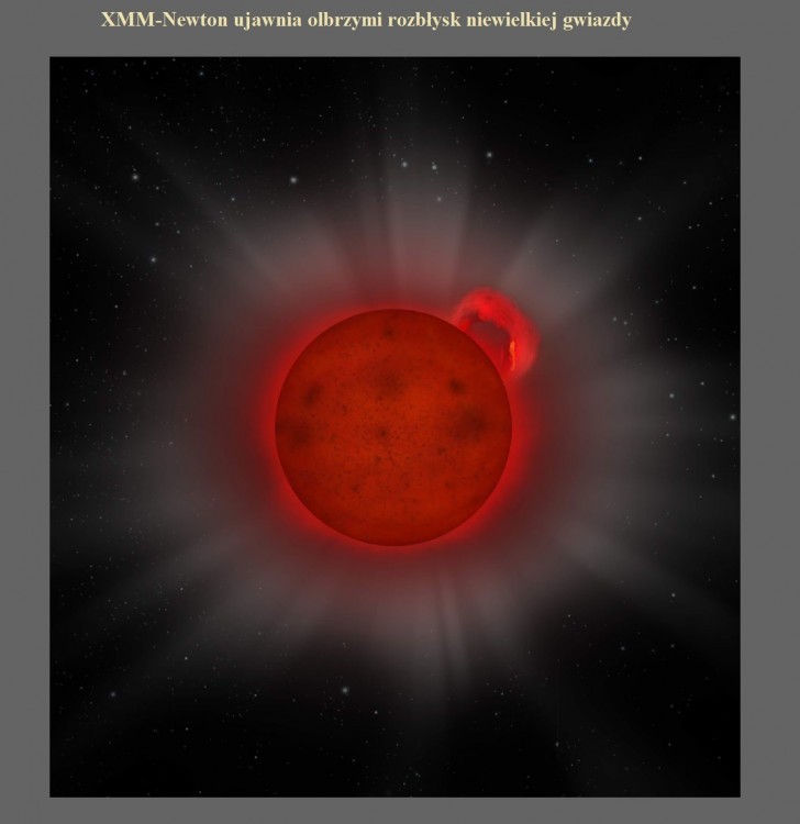 XMM-Newton ujawnia olbrzymi rozbłysk niewielkiej gwiazdy.jpg