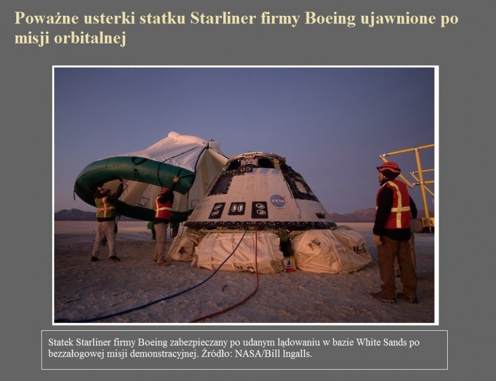 Poważne usterki statku Starliner firmy Boeing ujawnione po misji orbitalnej.jpg