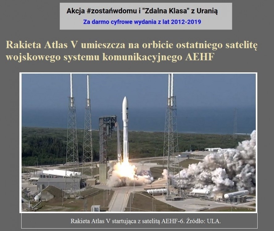 Rakieta Atlas V umieszcza na orbicie ostatniego satelitę wojskowego systemu komunikacyjnego AEHF.jpg