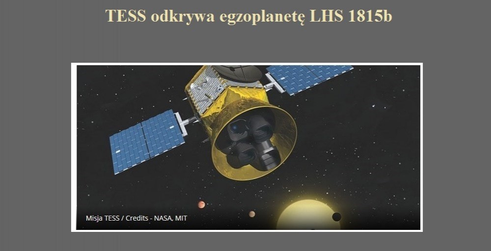 TESS odkrywa egzoplanetę LHS 1815b.jpg