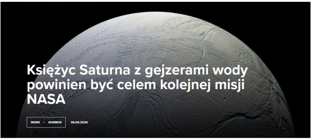 Księżyc Saturna z gejzerami wody powinien być celem kolejnej misji NASA.jpg